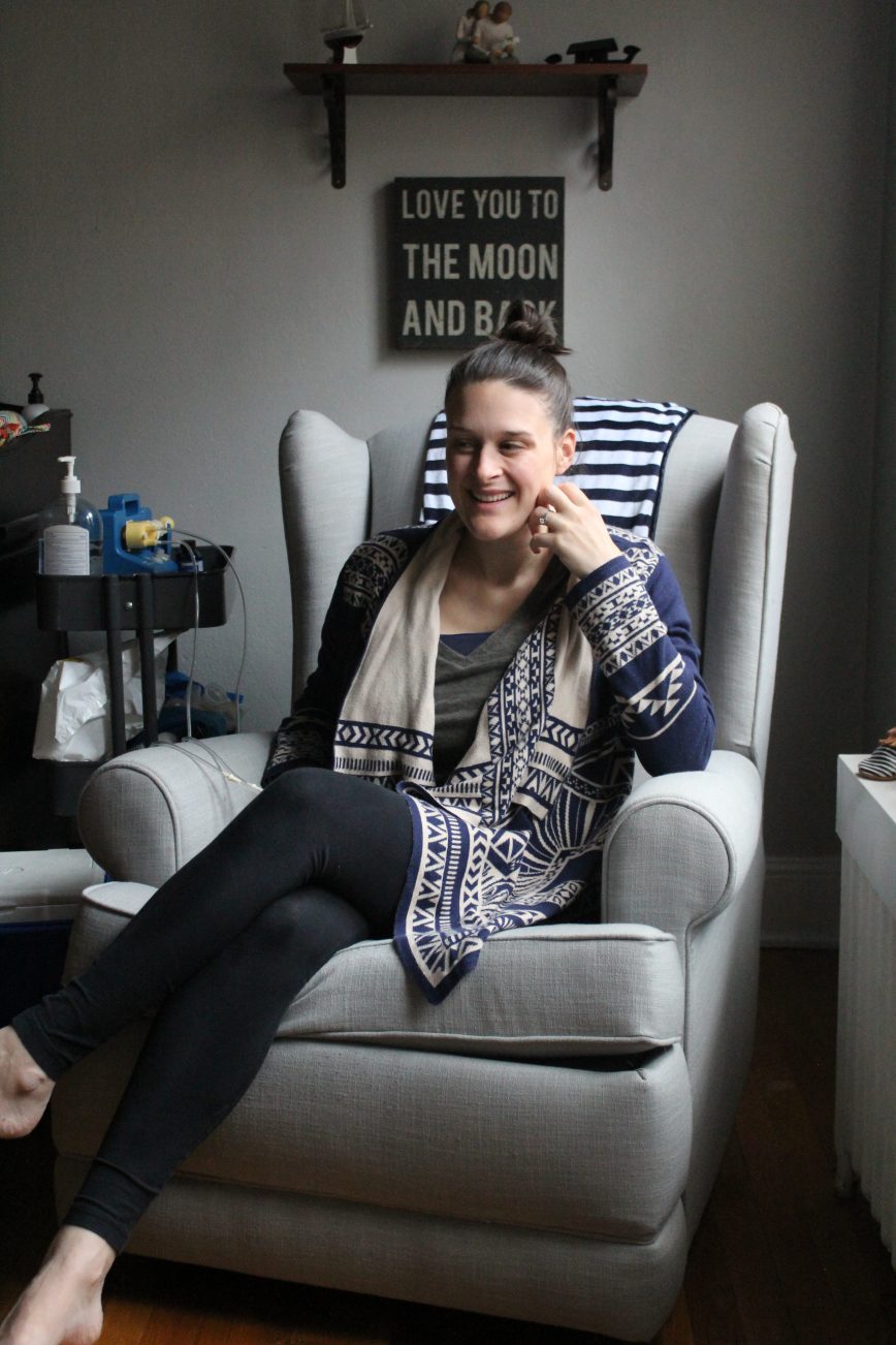 Baby's room - Pottery Barn Kids Wingback Recliner - What You Make It blog - Faith, Love, Life, and Style...with Littles