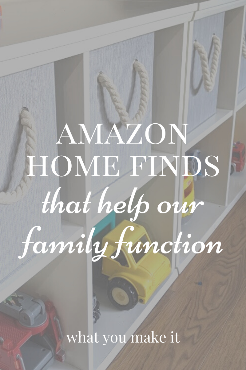 Text: Amazon Home Finds That Help Our Family Function