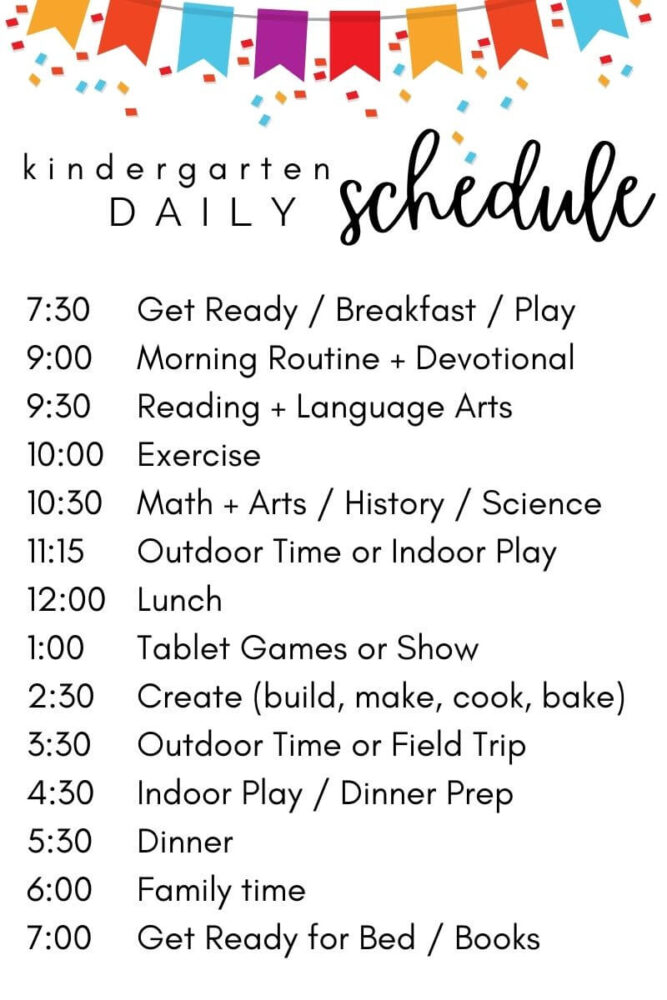 starting kindergarten homeschool - a laid-back schedule and resources ...